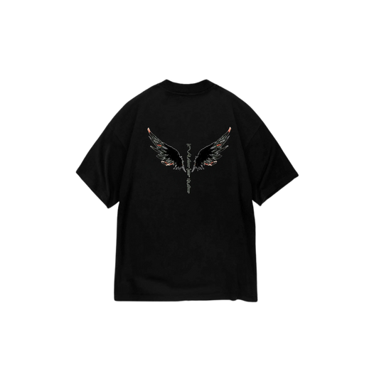 Oversize Wings Print Tees